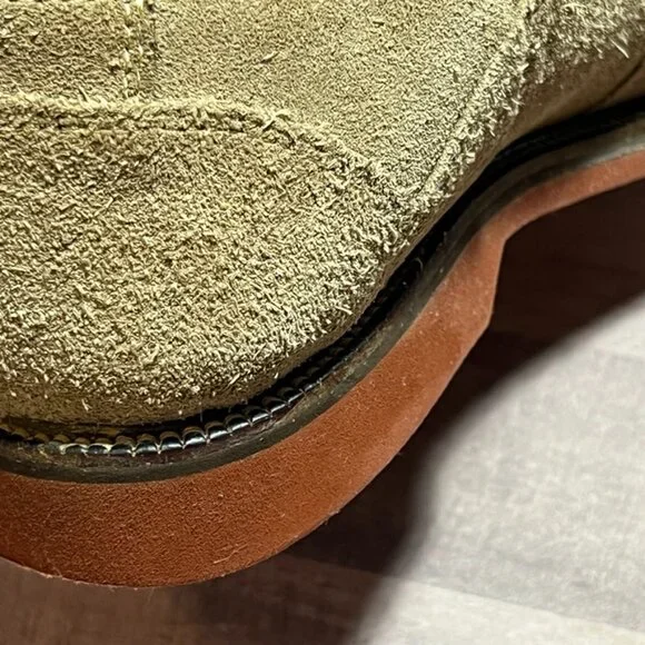 1901 Mens Round Toe Oxford  Round Toe Comfort Tan Leather Suede Shoe Size: 8M - Picture 14 of 14